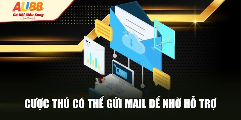 Cược thủ có thể gửi mail để nhờ hỗ trợ
